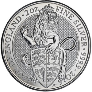 2 oz Silver Great Britain Queen's Beasts